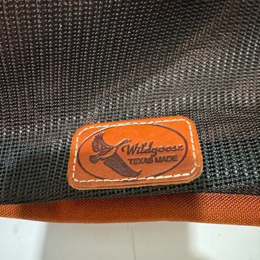 Wildgoose TEXAS MADE toiletry bag reddish brown